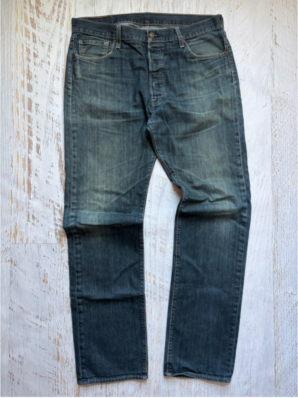 Men's Levi's 501 Straight Leg Jeans, Blue, Waist 36